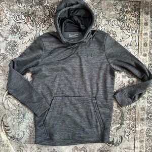 Under Armour Men's charcoal Gray/heathered black Hoodie dri-fit